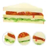 Parti dekorasyonu 2 adet simülasyon sandviç dükkanı Doldhouse Gıda Pu Props köpek ekmeği yapay sahte model modelleri