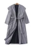 Womens Wool Blends Tweed Coat Formance Long Fit Tie Sleeve Jacket 11925 231110