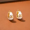 2023 New Fashion Designer Jewelry 세트 DROP GOLD EARRINGS RINGS FOR Women Party Jewelry Gift