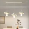 リビングルームのためのシャンデリアダイニング屋内照明ランプLuminaria家の装飾光沢のあるフラワーライトフィクスチャー