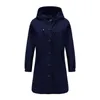 Women's Trench Coats Fashion Coat Female Autumn Casual Hooded Medium Long Overcoat Loose Windbreaker Spring Plus Size 231110