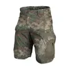Mäns shorts modemilitärmiliters shorts casual kamouflage tryckt lösa multi-pocket utomhus jogging shorts byxor Bermuda#G3 230411
