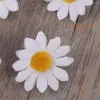 Fiori decorativi Teste di testa di fiore margherita Gerbera Decorazioni finte artificiali Artigianato per feste Tessuto Damigella d'onore Mini riempitivi Vaso di seta
