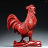 Garden Decorations Animals Figurines Home Decor Outdoor Rooster Figure Adornment Wooden Figurine