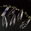 Żyrandol Crystal Camal 5pcs Clear 85x25 mm faseted długa siatka lampa wisiorka pryzmat oświetlenie część Suncatcher wiszące wystrój domu