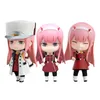 Anime Manga 10 CM DARLING in the FRANXX Figura Giocattolo Zero Two 02 PVC EXQ Ver Action Figure Modello Giocattoli Bambole Bambini 230410