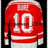 Weng 2016 #10 PAVEL BURE Eishockeytrikot CCCP RUSSIA weiß/rot, alle Namen und Nummern sind aufgenäht, individuelles Eishockey in allen Größen