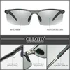 선글라스 Clloio 알루미늄 Pochromic sunglasses 남성 편광 낮의 밤 운전 카멜레온 안경 변화 색상 태양 안경 UV 230411