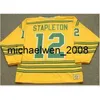 Weng Custom Men Youth Women Vintage #12 Pat Stapleton Cougars 1973 Wha Hockey Jersey Size S-5XL eller Custom Ange något namn eller nummer