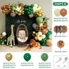 Decorazione per feste Macaron Palloncino verde Ghirlanda Kit arco Palloncino per matrimonio Decorazioni per compleanno Bambini Jungle Safari Tema Baby Shower