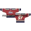 Kob Weng Go Aangepast 1988 89-1995 96 OHL MENS Dames Kids Wit Red Oranje Blue Stiched Erie Otters S 2013 14-2015 16 Ontario Hockey League Jersey