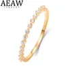 Med sidogenar AEAW 13st 1,6 mm 10k gult guld bröllopsband full stapelbar förlovningsring kvinnors matchande band 230410