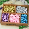 Party Decoration 30pcs/Lot 1.5x2cm Shining Pe Foam Heart For DIY Hand Make Christmas Scrapbooking Festive Supplies Drop Deli Dhked