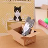 Kreatywny karton kota notatki