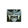 Party masker vuxna unisex latex japansk prajna hanya noh kabuki demon samurai halv ansiktsmask halloween 230411