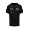 F1フォーミュラワン半袖Tシャツチーム作業服ポロスーツレーシングクルーネックティーカスタマイズできる公式同じスタイル