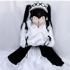 Sexy Set Women Maid Outfit Lolita Cosplay Cute Erotic Kawaii Cafe Costume Nero Bianco Uomo Uniforme Grembiule Dress Bowknot Mucama 230411