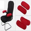 Pokrywa krzesła 2PCS elastyczna tkanina podłokietnika Okładka ramion do kawiarni domowych akcesoria -35x9cm