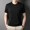 Men's T Shirts Summer Men Short Sleeve T-Shirts Fashion Casual Solid Color Cotton Half Tops Brand Men's Clothing O-Neck Tees