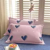 Bedding sets Milk Velvet Winter Warm Thick Cute Bedding Set Kawaii Fleece Single Double Duvet Quilt Cover Bedsheet Pillowcase Home Textile 231110