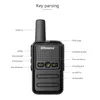 Altri articoli sportivi Btoera 2 pezzi Mini walkie talkie PMR 4 Radio bidirezionale portatile Ht PTT Walkietalkie 5W 16CH UHF 400470 MHz per 231110