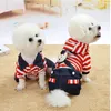 Dog Apparel Nice Comfortable Cute Pet Clothes Striped Bear Fashion Cat Strap Denim Skirt Yorkie Chihuahua Dresses