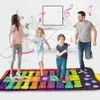 الطبول الإيقاع 4 أنماط صف مزدوج متعدد الوظائف للآلة الموسيقية البيانو Piano Mat Infant Litness Play Play Carpet Eduals For Kids 230410