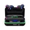 E10 TWS Wireless Bluetooth Headphones Ruído Cancelando fones de ouvido 3D HIFI LED LED LUZ