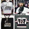 Weng Vintage Rare 2017 Настройка Echl Brampton Beast Mens Womens Kids Emelcodery White Black Высококачественные дешевые хоккейные майки ворот