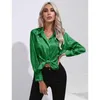 Blouses pour femmes mode femmes ample à manches longues imprimé léopard chemise printemps été dame grande taille simple boutonnage Blouse hauts