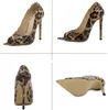 Neue Schuhe Pumps Frauen Sexy Leopardenmuster Spitz Peep Toe Stripper Heels Party Weibliche Sandalen Stiletto