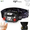 Lampy na głowie 10000 lm mocne reflektor do ładowania LED LED Corgre Ruch Czujnik Czujnik Latka Lampa Lampa Lampa Lampa Lampa Lampa z USB P230411