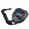 Timers ABS Waterproof Digital Timer Professional Handheld LCD Chronograph Sports Stopwatch Stop Watch z dostawą kropli sznur