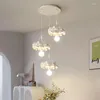 Lampadari rotondi per soggiorno Sala da pranzo Illuminazione per interni Lampada Luminaria Decorazioni per la casa Lustre Lampade per fiori