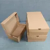 Flap Top och Bottom Cover Kraft Paper Shoebox Package Sportskor Packing Box Lagring Folding Anpassning (lådor köpta separat inte skickas)