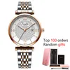 Wristwatches SUNKTA 2023 Selling Wrist Watches For Women Stainless Steel Rose Gold Female Watch Quartz Diamond Waterproof