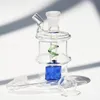 Hopah Set Glass Oil Rig Bubbler Burner Bong Rökning Shisha Ash Catchers For Bongs Percolater med Tobacco Bowl Silicone Slangrökning Rörrörstillbehör