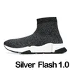 Designer Sock Chaussures Hommes Femmes Graffiti Speed Runner Plate-forme plate Bottes en tricot Plate-forme de cheville Triple Noir Blanc S Rouge Beige Baskets Casual Chaussettes Baskets