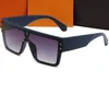 męskie gorące luksusowe markowe okulary przeciwsłoneczne męskie okulary przeciwsłoneczne dla kobiet płyta cyklonowa bardzo gruba oprawka jednoczęściowa soczewka UV400 czterolistny kryształ z pomarańczowym pudełkiem