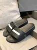 2023 Summer new sandal designer slipper man slide woman slide beige black 3D double Letter B pool slipper Paris rubber shoe With Box free shipping