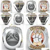 Clemson Tigers النهائي NCAA National Championship Ring Fan Men Gift Wholesale Drop Deliver