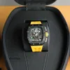 Meccanica Moda maschile Orologi da uomo Polso fantastico R i c h a r d Orologi di lusso in stile super RM11-03 designer Lunetta nera di alta qualità per uomo impermeabile XGHB