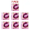 Lip Gloss 7PCS Metal Lipstick Makeup Long Lasting Waterproof Pearlescent Glaze Non-stick Cup Women