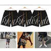 アメリカの夏のファッション通気性カジュアルメンズルードジャカードニット巾着バスケットボールショーツ