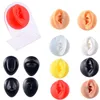 Jewelry Pouches Simulated Silicone Ear Nose Navel Nipple Model Stereoscopic Puncture Training Piercings Display Teaching Tool Stand Kit