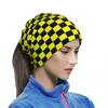 Scarves Yellow And Black Bandana Neckerchief For Hiking Women Men Wrap Scarf Neck Headband Warmer