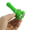 Tubi di fumo Maiale Orso Rana Forma animale YHSWE Tubo in silicone Mano Gorgogliatore con ciotola di vetro Narghilè Tabacco