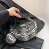 Midjepåsar Designer Crossbody Chest Pack Winter Woman Bag Coin Purse Leisure Belt 2023 Chain Handbag Fashion Female Shoulder