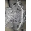 Sacchetti per gioielli, sacchetti 100 pezzi fiocco di neve bianco sier organza dstring sacchetto per imballaggio di gioielli sacchetti regalo bomboniera 7X9 cm / 9X12C Dhgarden Dhk1D