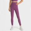 Spandex Kadın yoga Kıyafetleri Tam pantolon L-112 Yüksek Bel Spor Salonu Giyim Tayt Elastik Spor Bayan Genel Uzun Tayt Egzersiz Çıplak Pantolon